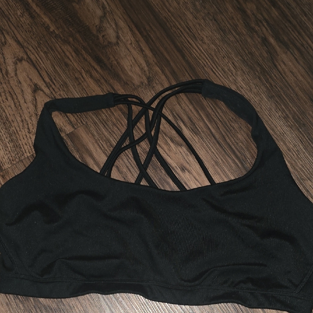 Victoria's Secret Black Strappy Sports Bra
